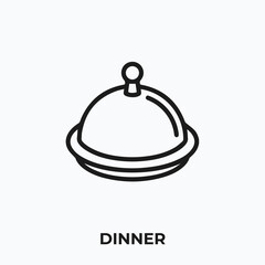 dinner icon vector. dinner sign symbol for your design