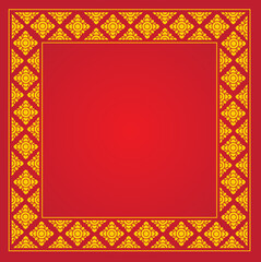 Thai pattern frame