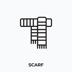scarf icon vector. scarf sign symbol for your design