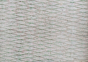 The texture of the metal floor with a diamond pattern. Photography, concept, top view.