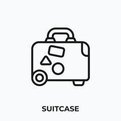 suitcase icon vector. suitcase  sign symbol for your design