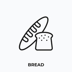 bread icon vector. bread sign symbol for your design