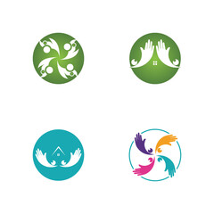 Adoption and community care Logo template