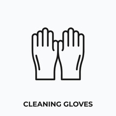 cleaning gloves icon vector. cleaning gloves sign symbol for your design