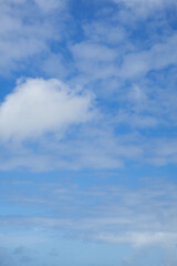 white clouds in blue sky 
