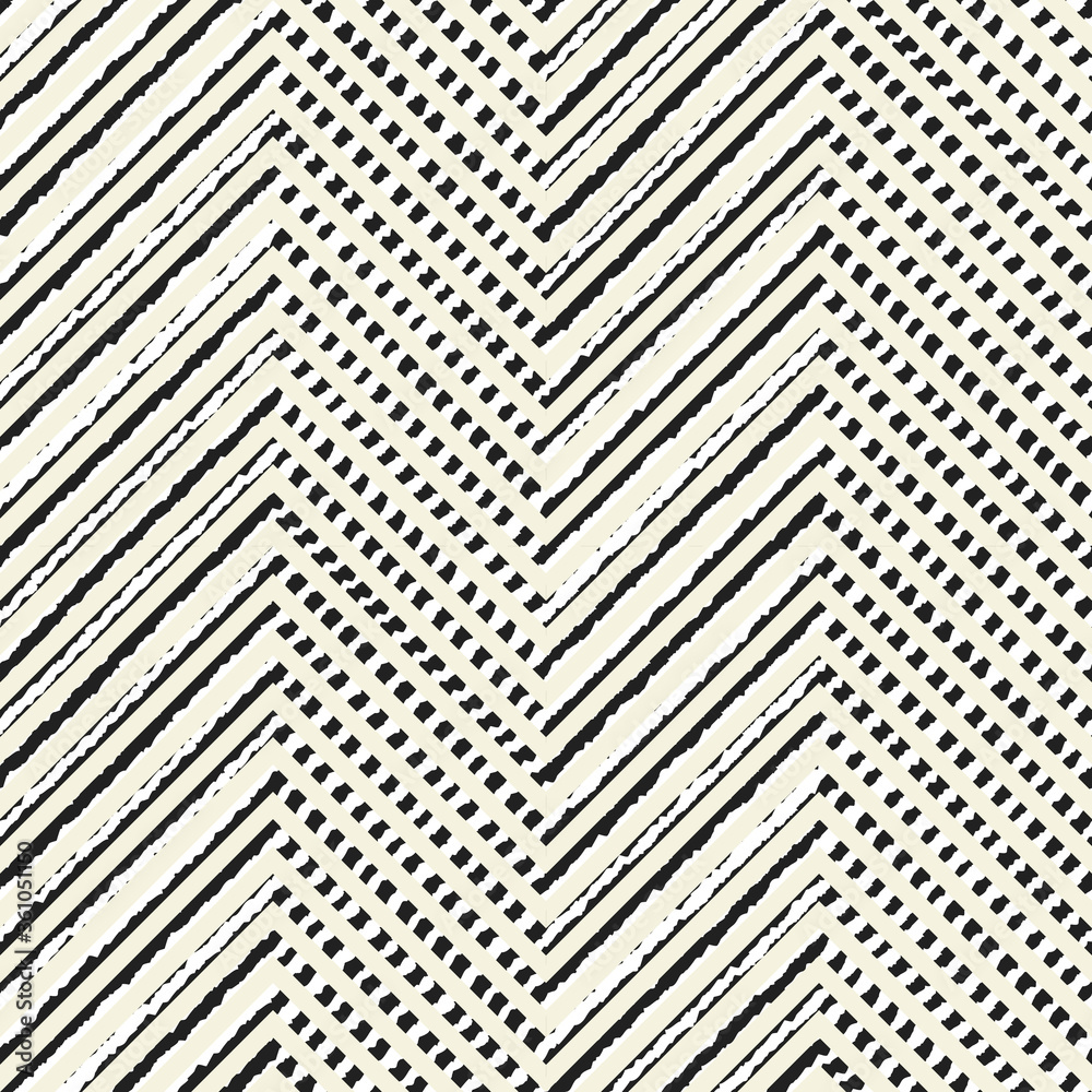 Aufkleber Abstract seamless striped geometric pattern on texture background in gray. Vector striped pattern can be used for ceramic tile, wallpaper, linoleum, textile, web page background