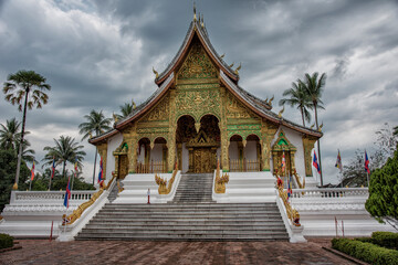 temple in loung prabang, lao .