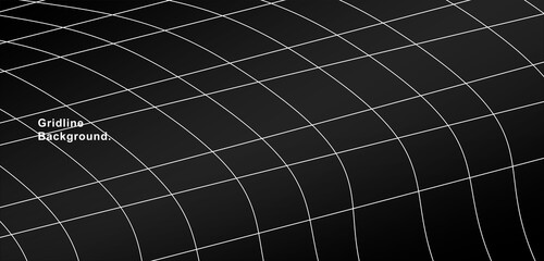 The background wave surface black-and-white side of the grid surface line. It can be suitable for technology, banners, covers, terrain, science, and related backgrounds.