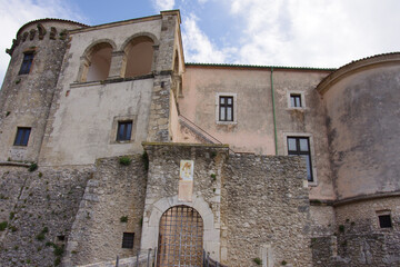 Fototapeta na wymiar View of Pandone Castle - Venafro - Molise - Italy.