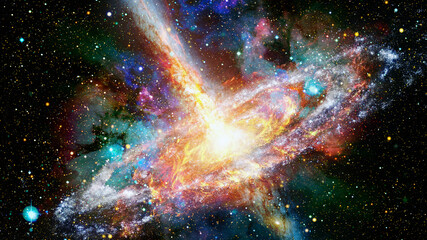 Pulsar in the nebula. Elements of this image furnished by NASA