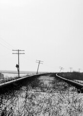 railway in the morning