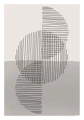 Foto auf Acrylglas Minimalistische Kunst Trendige abstrakte kreative minimalistische künstlerische handgemalte Komposition