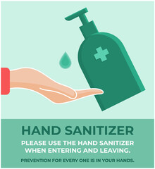 Wash / slide your hands regularly and thoroughly for good hygiene and health and to avoid infection with a virus. Protection for everyone is in your hands