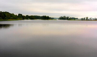 Boginskoe lake. Braslav lakes. National park. Vitebsk region. Belarus.