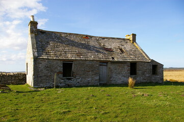 An old cottage, Tormsdale, Caithness, Scotland, UK.