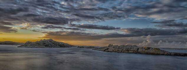 Półwyspep Osteroya w Sandefjord, widok na fjord 
