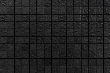 Dark ceramic tiles texture background. Black and white, black background, black texture, Black tile texture