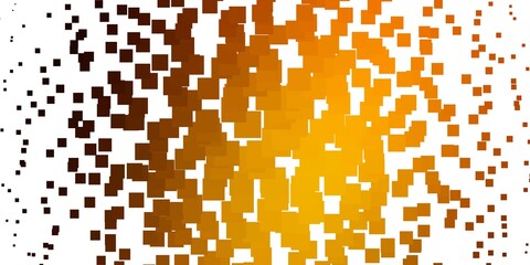 Light Orange vector layout with lines, rectangles. Colorful illustration with gradient rectangles and squares. Best design for your ad, poster, banner.