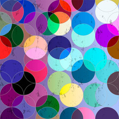 abstract background pattern, with circles, strokes and splashes