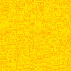 Hotel Line Seamless Pattern