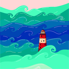 lighthouse on the beach