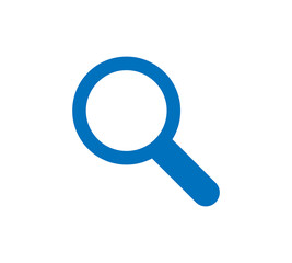 Search icon vector. Found find concept. Magnifying glass Sign isolated on white background. Flat design style for web, website, mobile app
