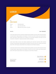 Corporate Business Creative Letterhead Design For Your Business Vector Template
