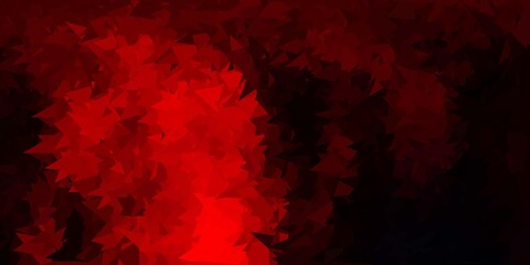 Dark red vector triangle mosaic design.