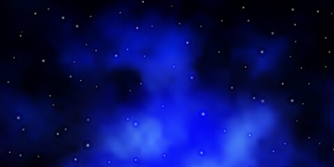 Dark Pink, Blue vector texture with beautiful stars. Shining colorful illustration with small and big stars. Pattern for new year ad, booklets.