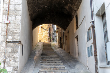 architecture of buildings and alleys in the country of Narni