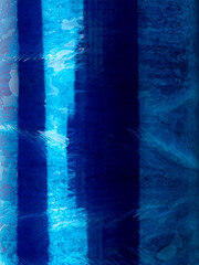 blue stretch film for packing things and suitcases