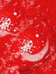 red and white paint liquid art texture for a background