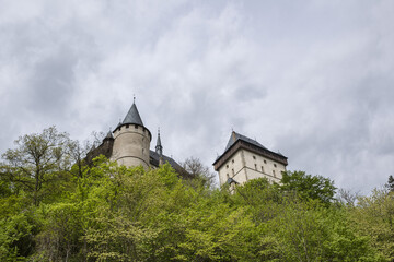 Fototapeta na wymiar Karlštejn Castle czech panorama