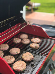 Summer barbeque cooking