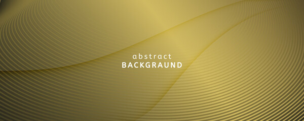 Abstract Vector Curve. Golden Futuristic 