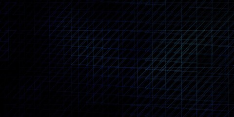 Dark BLUE vector backdrop with lines. Gradient illustration with straight lines in abstract style. Best design for your posters, banners.