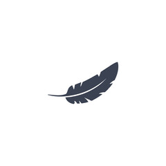 feather icon. vector symbol on white background