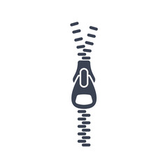 Zipper icon. vector symbol on white background