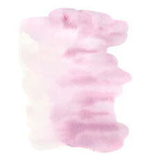 Watercolor hand painted pink background.