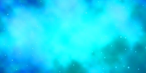 Light BLUE vector pattern with abstract stars. Shining colorful illustration with small and big stars. Pattern for wrapping gifts.