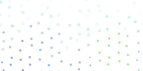 Light blue, green vector template with circles.