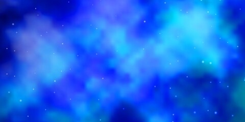Fototapeta premium Light BLUE vector pattern with abstract stars. Decorative illustration with stars on abstract template. Pattern for websites, landing pages.