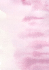 Watercolor hand painted pink background.