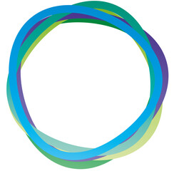 Fototapeta na wymiar Logo aus fünf Ringen in natürlichen Farben - Natur, Klima, Umwelt. Klimabewusst leben und handeln, ökologisches denken, nachhaltige Produkte erschaffen. Vektor, isoliert