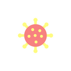 COVID-19, coronavirus icon. Simple color vector elements of viral pandemic icons for ui and ux, website or mobile application
