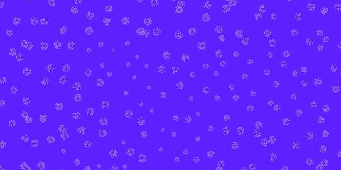 Obraz premium Light blue, red vector natural artwork with flowers.