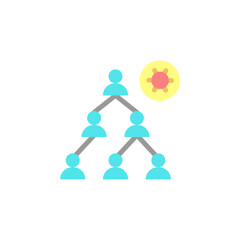 Infection, people, coronavirus icon. Simple color vector elements of viral pandemic icons for ui and ux, website or mobile application