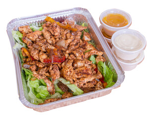 chicken with sauceto Take a walk