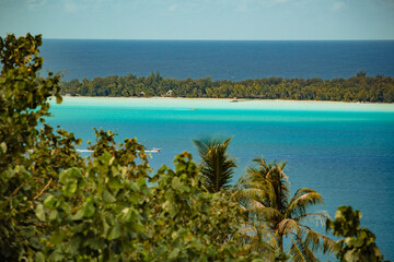 beautiful view upon tropical island