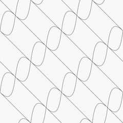  Vector seamless pattern. Trendy monochrome ellipse pattern. Geometric patterns of the ovals.